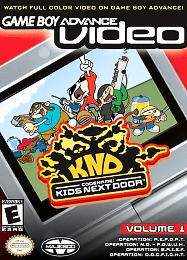 GBA Video Codename Kids Next Door Volume 1 box art for GameBoy Advance